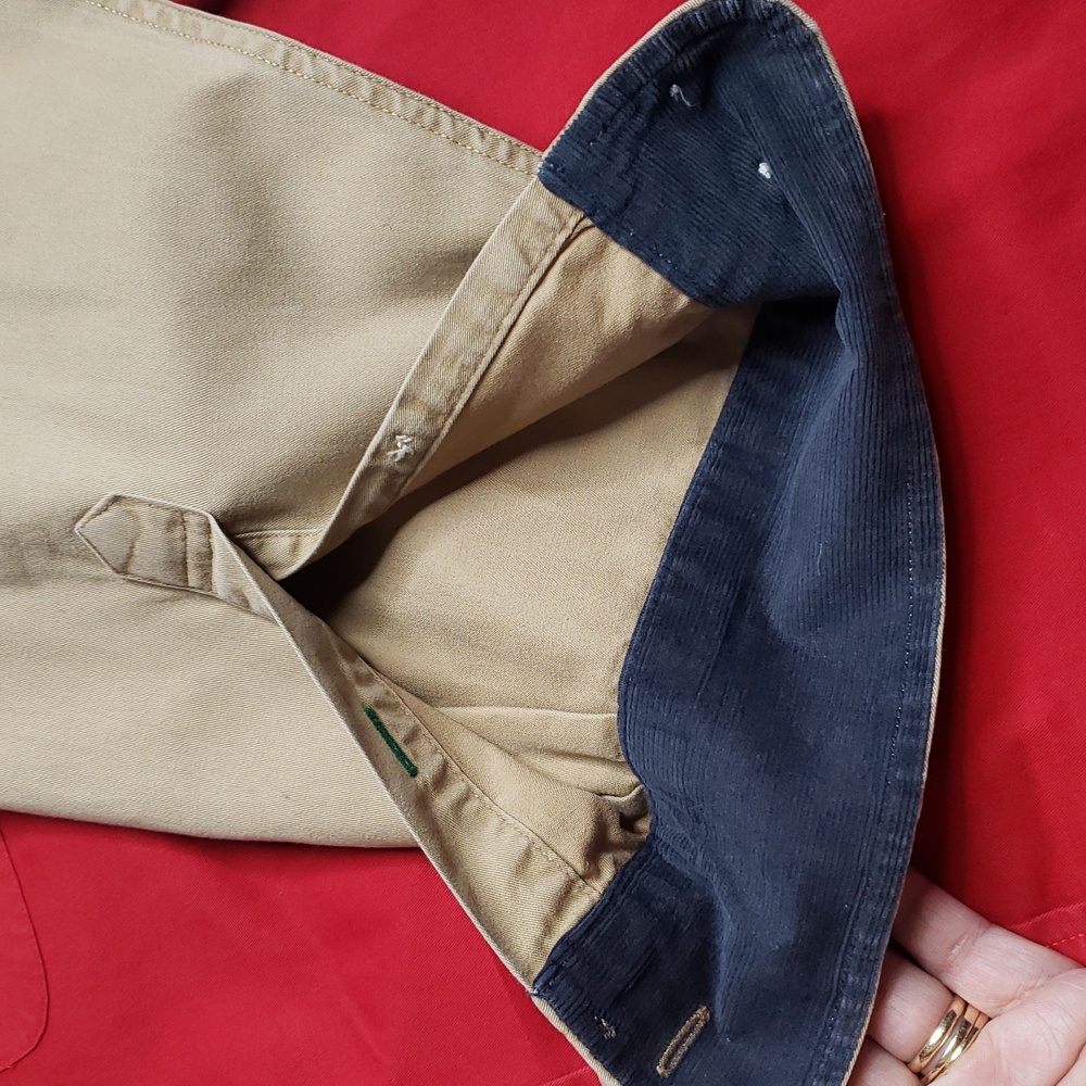 Vintage Tommy Hilfiger Cotton Wool Corduroy Colorblock Button Shirt Size L 90s - Picture 16 of 16